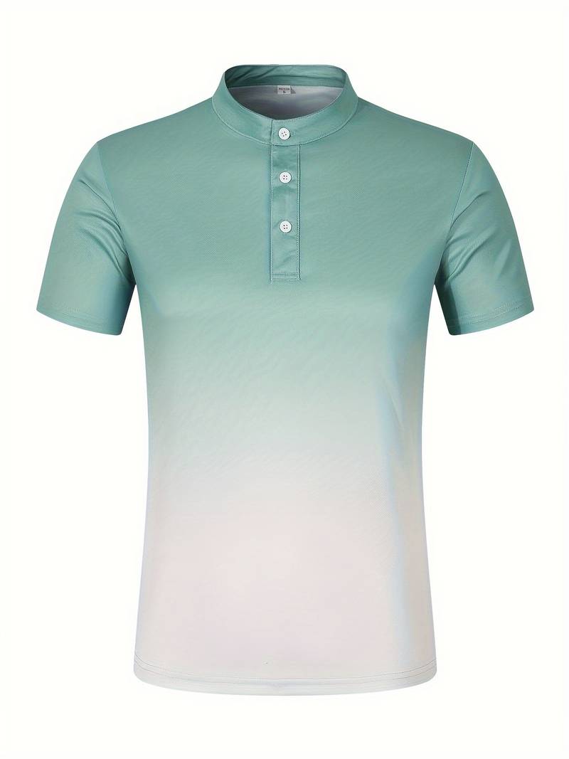 Nathan – elegant summer ombre shirt for men