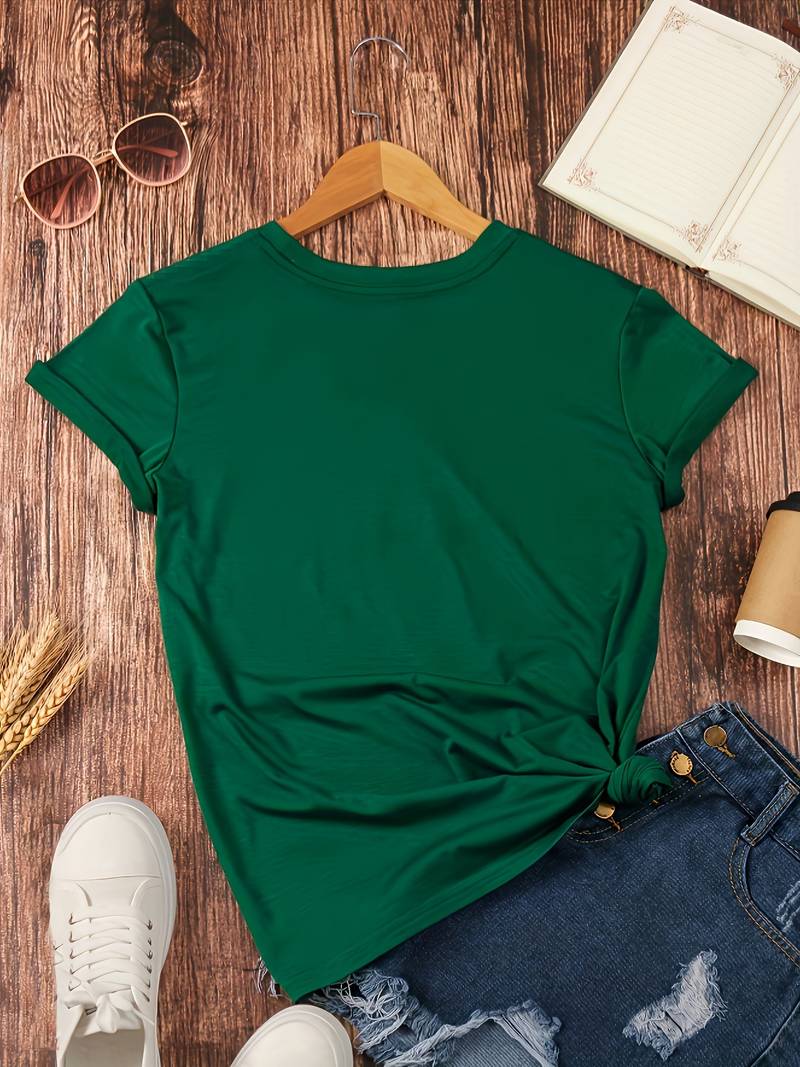 Lily – plain, simple crew neck t-shirt