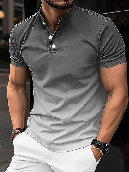 Nathan – elegant summer ombre shirt for men