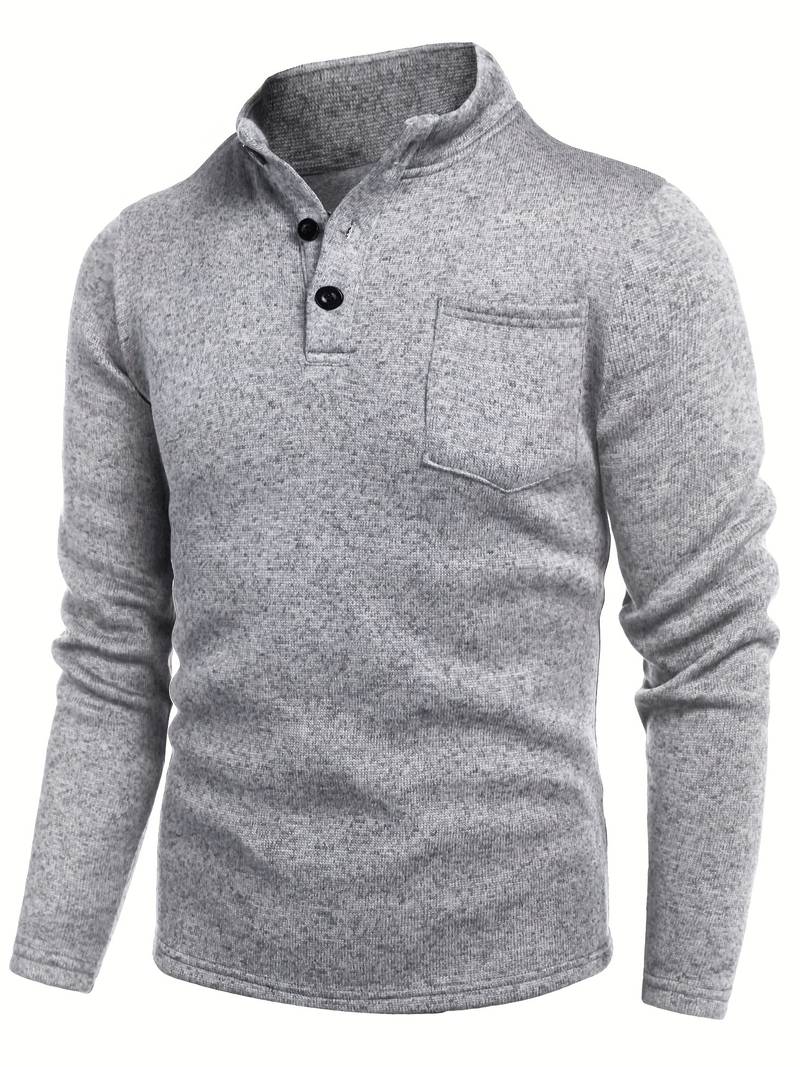 Alexander – casual long-sleeved t-shirt with chest pocket