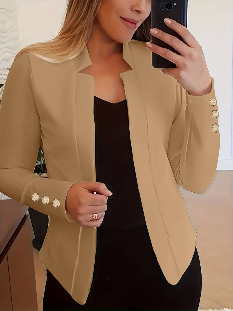 Emma – casual long sleeve button blazer