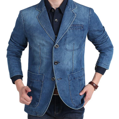 Ervin | Men's denim cotton blazer jacket