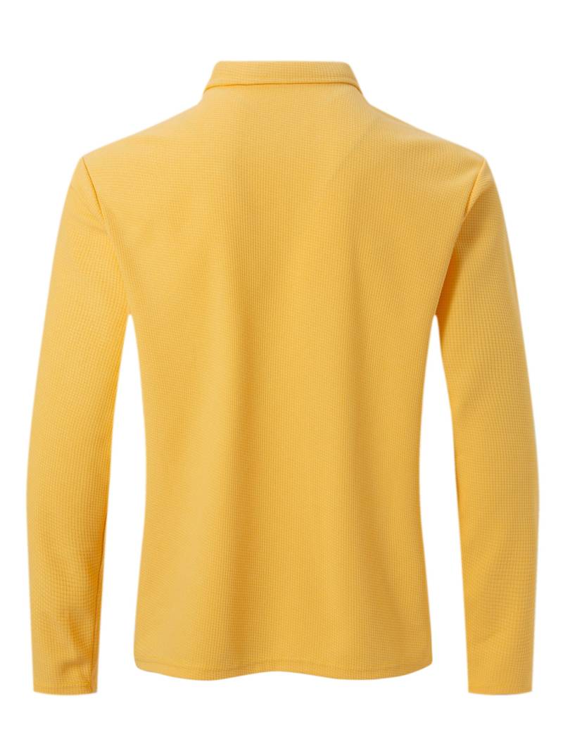 Alex casual long sleeve v-neck waffle shirt