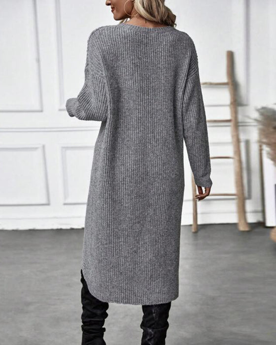 Cela - solid color sweater dress