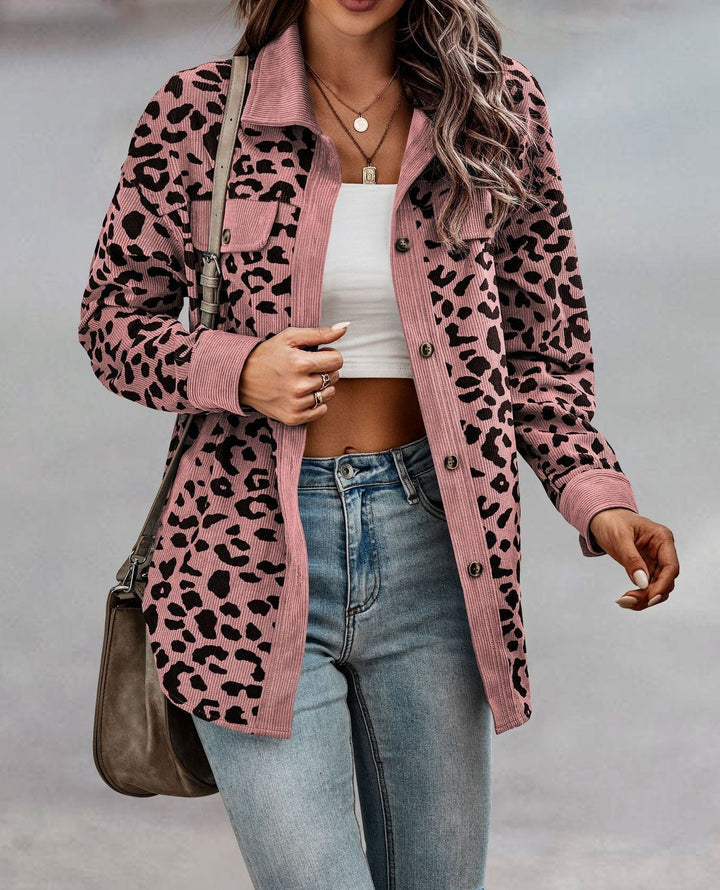 Krystal - leopard jacket for women