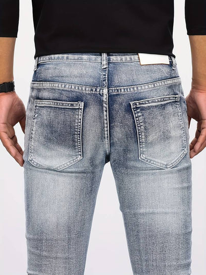 Liam - casual skinny biker jeans for men