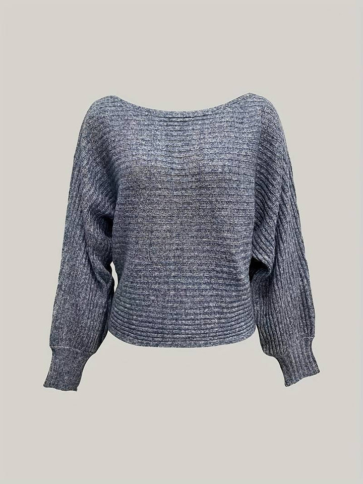 Isadora – one-shoulder knit sweater