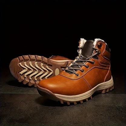 Mesa - vintage leather winter boots for men