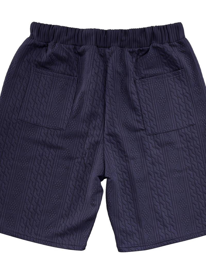 Andrew – set consisting of a comfortable V-neck knitted top and matching shorts