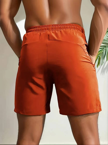 Andrew – sports shorts with drawstring and zip pockets