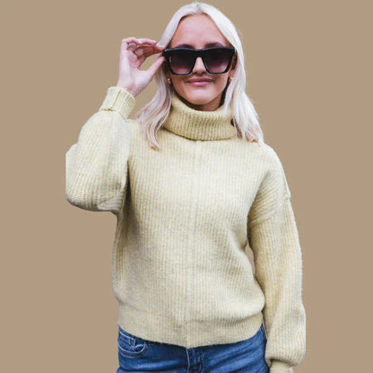 Ada – turtleneck sweater with laces