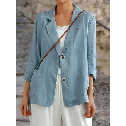 Margit | sophisticated stylish linen blazer