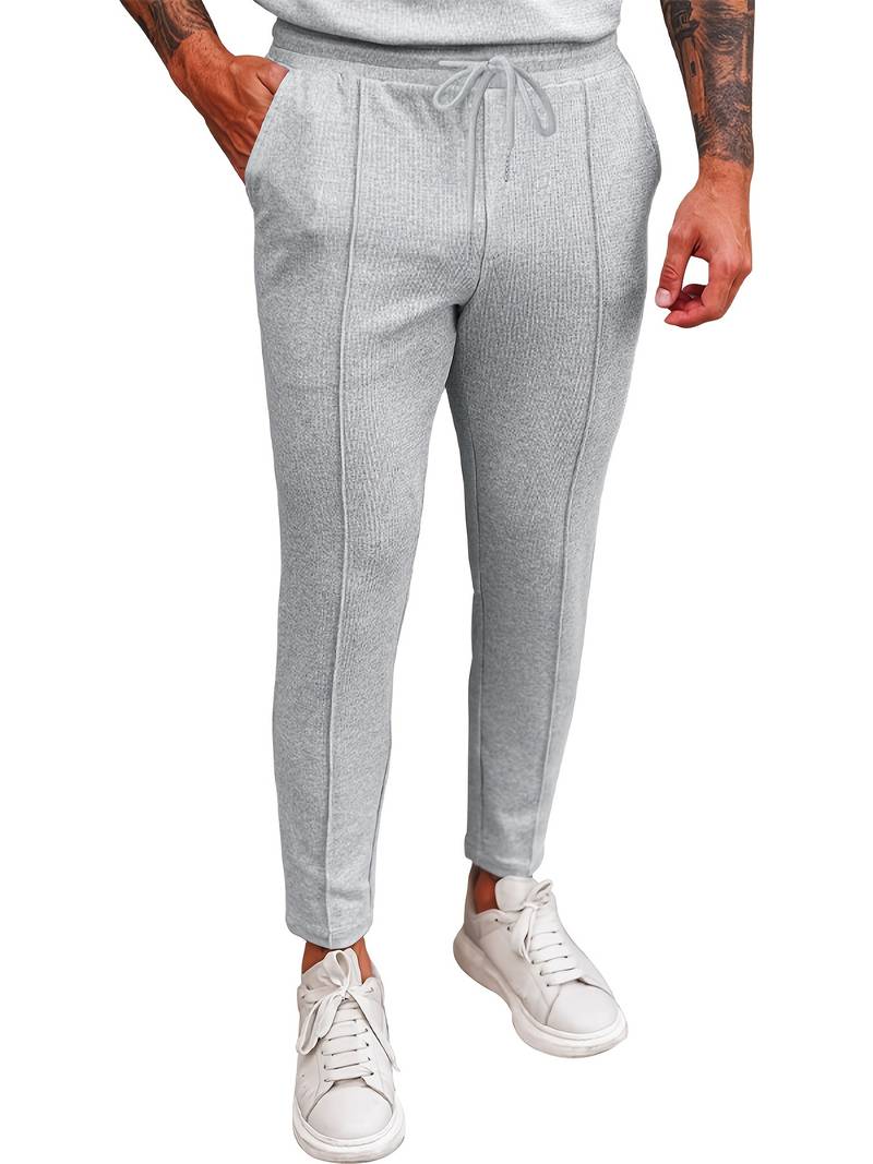 James men's waffle drawstring joggers