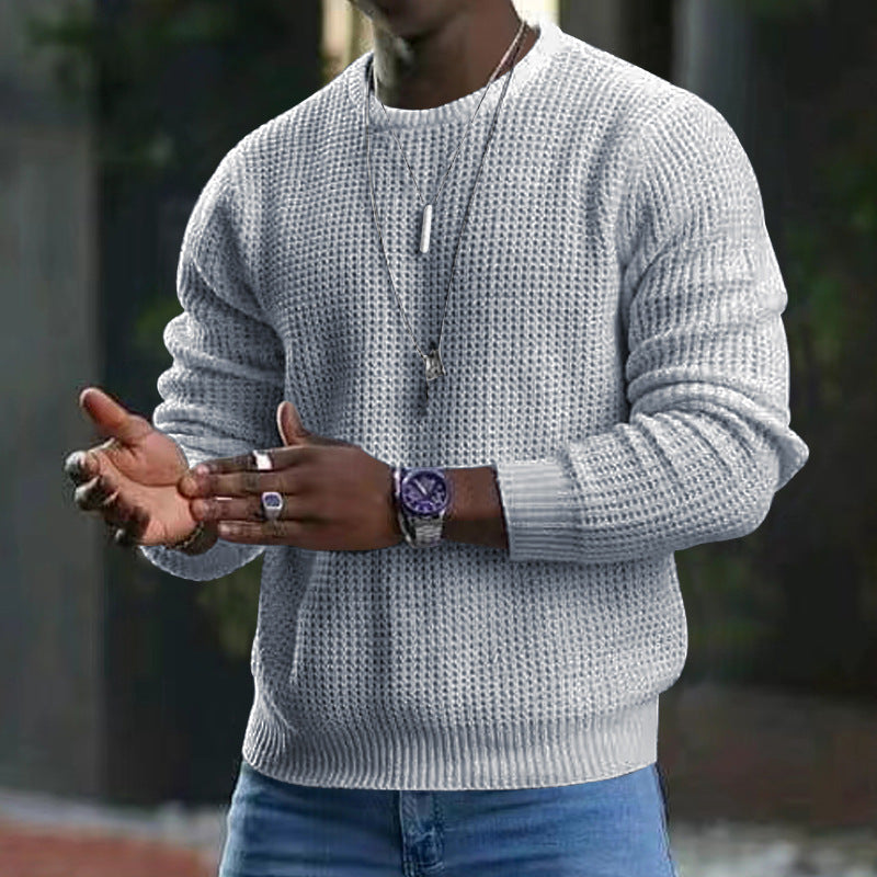 Darius - men's long sleeve sweater with crew neck