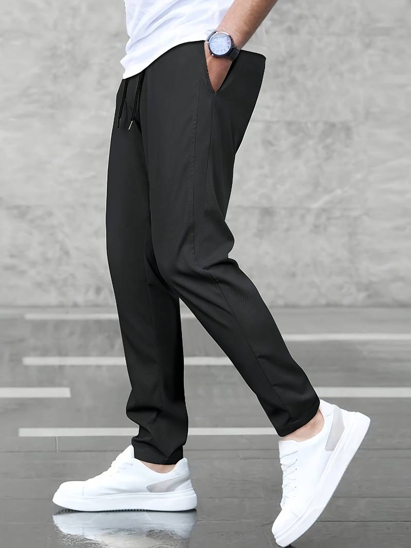 William – casual drawstring joggers for men