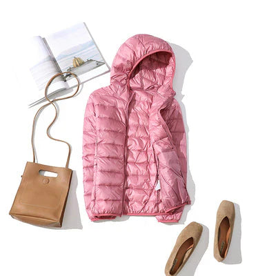 Aylin - warm autumn jacket with a hood