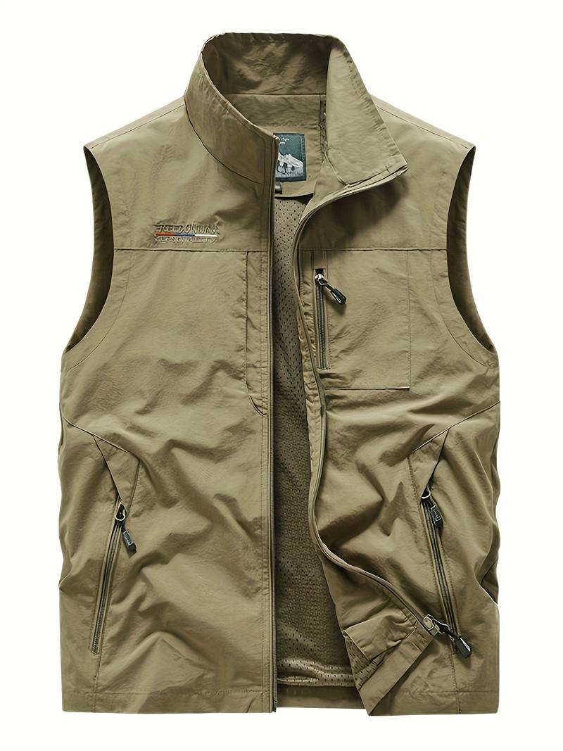 Aristide - men's cargo vest with zip pockets