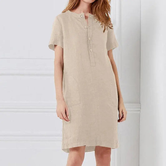 Evelyn – casual short sleeve dress for spring