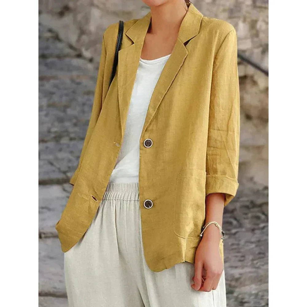 Margit | sophisticated stylish linen blazer