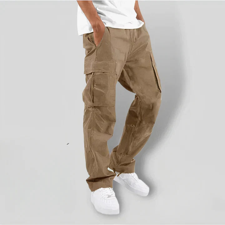 Felix - colorful men's cargo pants in dark gray