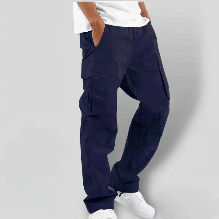 Felix - colorful men's cargo pants in dark gray