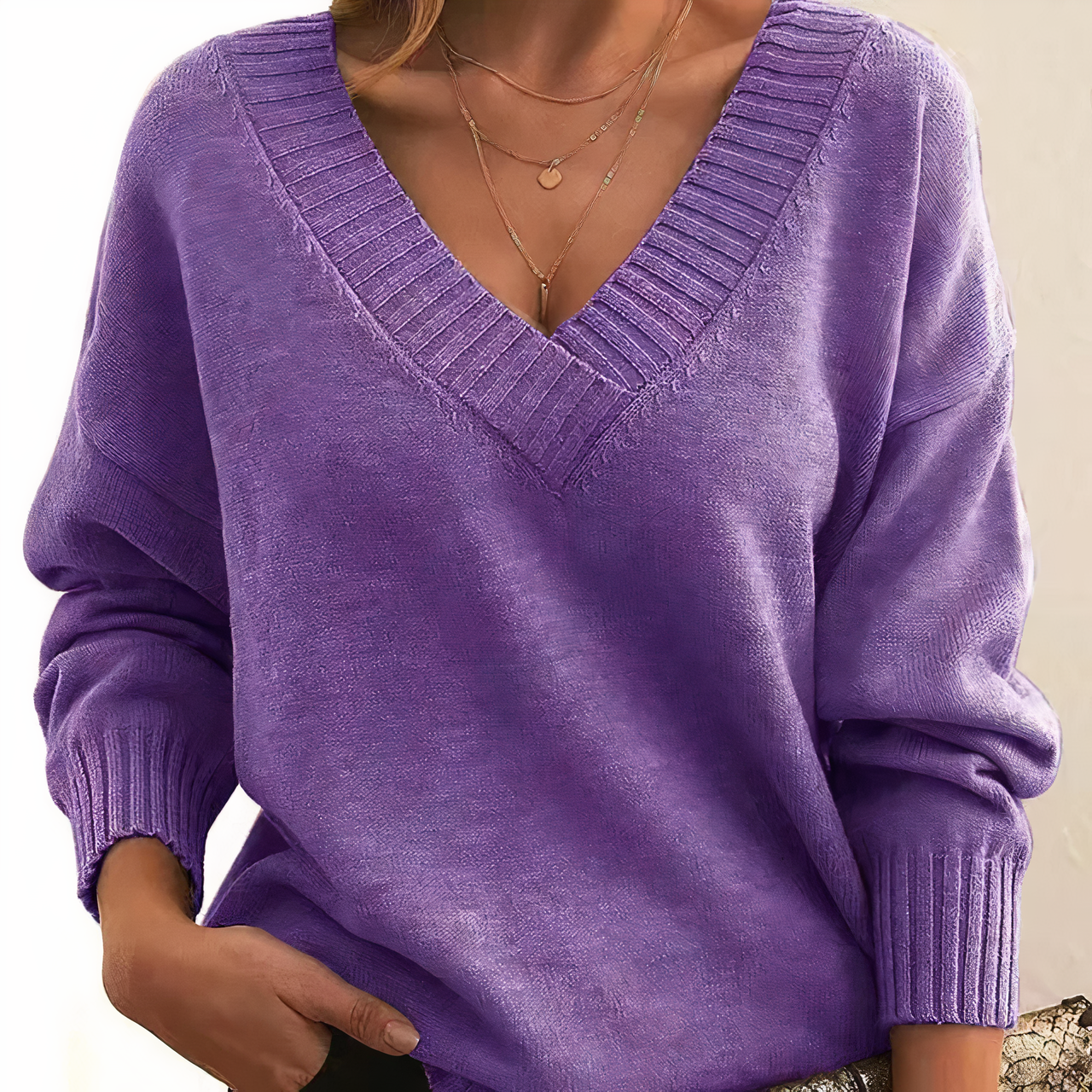 Fashionable cashmere sweater - Herbst