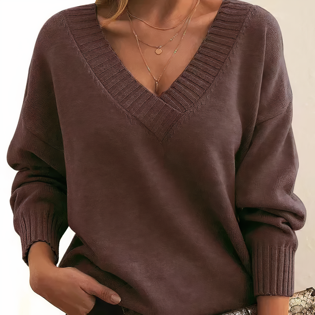 Fashionable cashmere sweater - Herbst