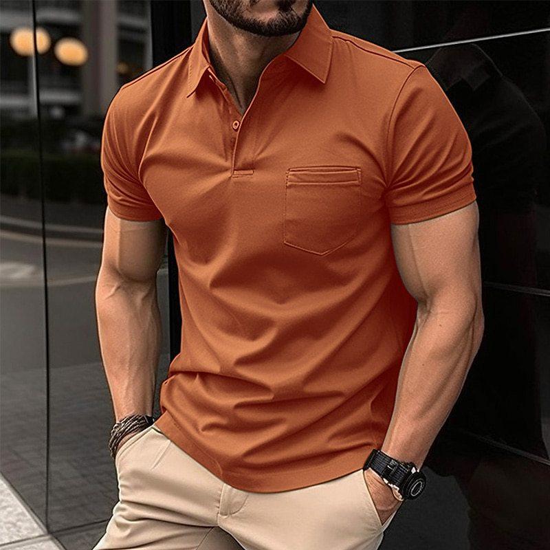 Orange Polo-Shirt für Herren