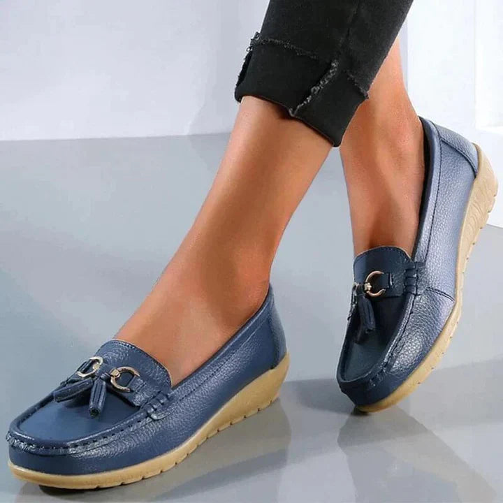 Lou - orthopedic leather moccasins