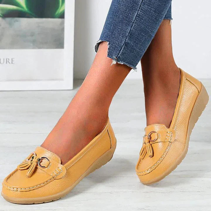 Lou - orthopedic leather moccasins