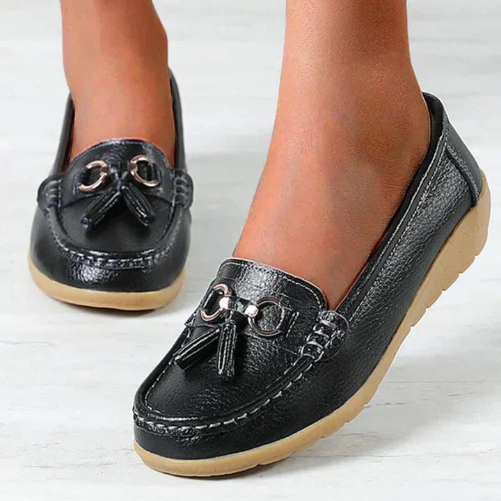 Lou - orthopedic leather moccasins