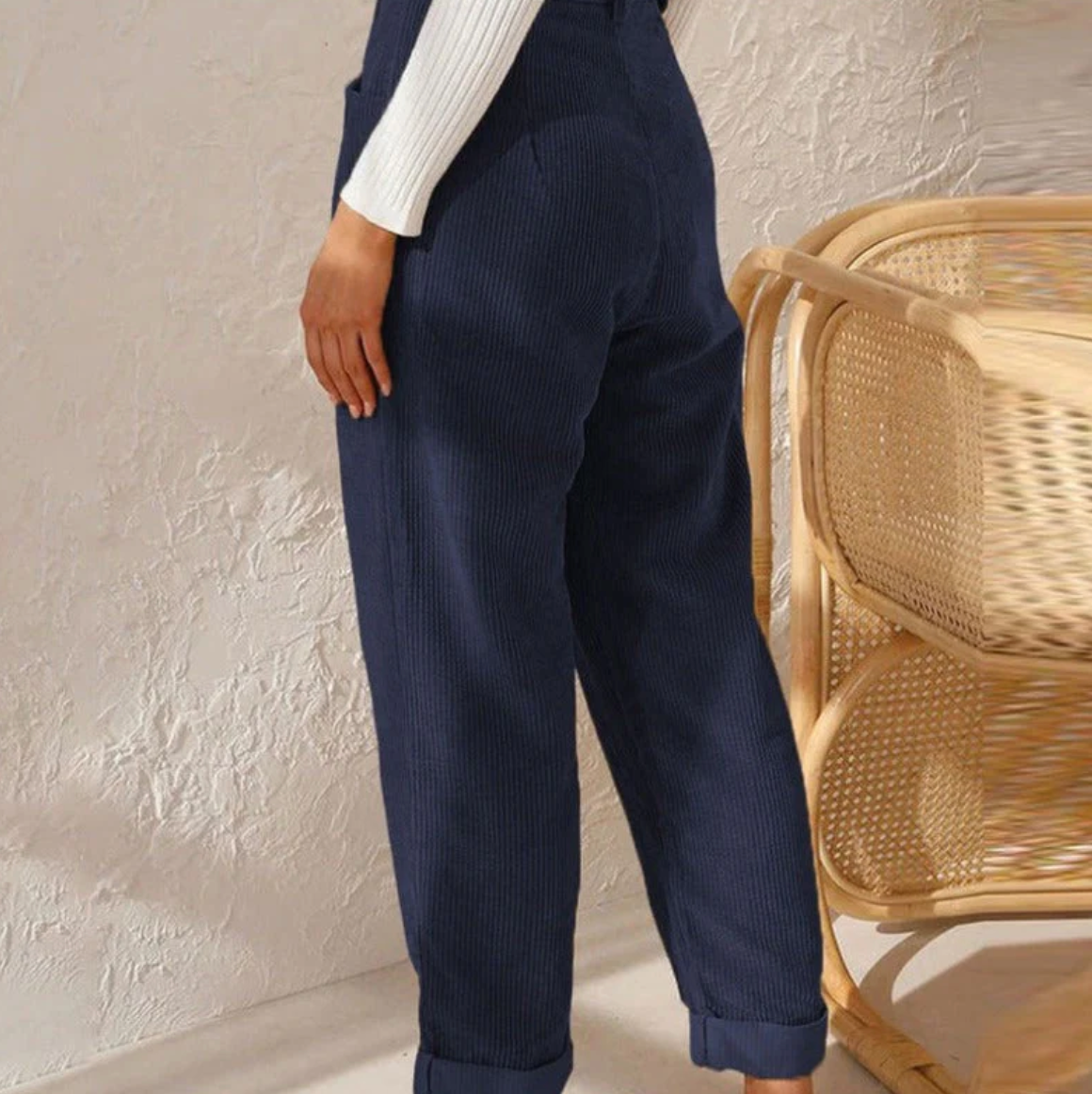 MALIA - casual leisure trousers made of corduroy