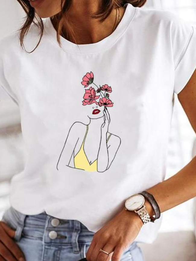 ROSALINDA - Super stylish T-shirt with extravagant summer designs