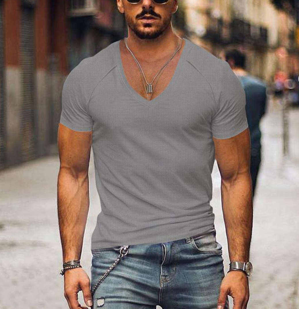 Gratianus - timeless soft-fit v-neck t-shirt for men