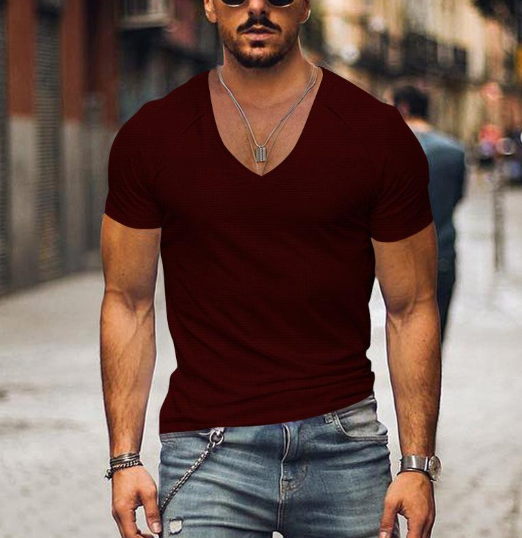 Gratianus - timeless soft-fit v-neck t-shirt for men