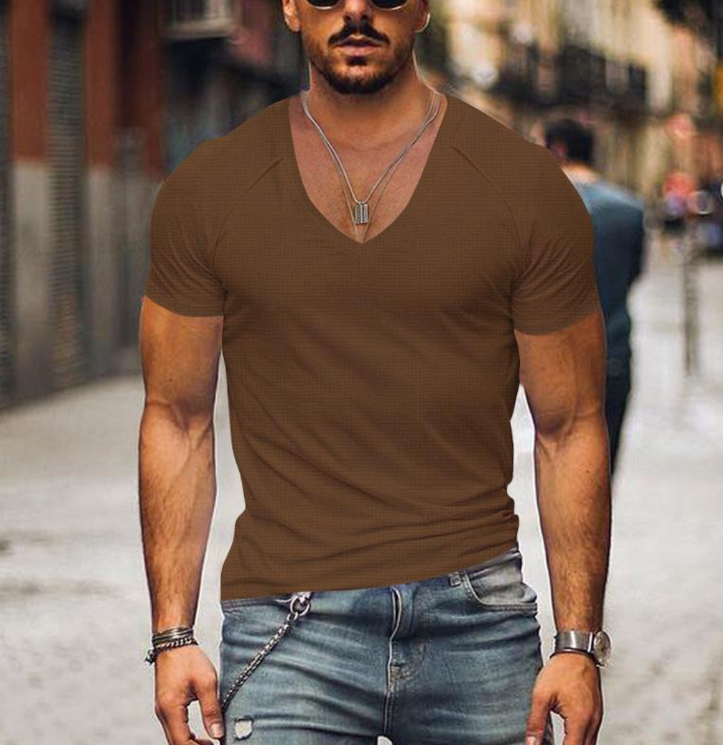 Gratianus - timeless soft-fit v-neck t-shirt for men