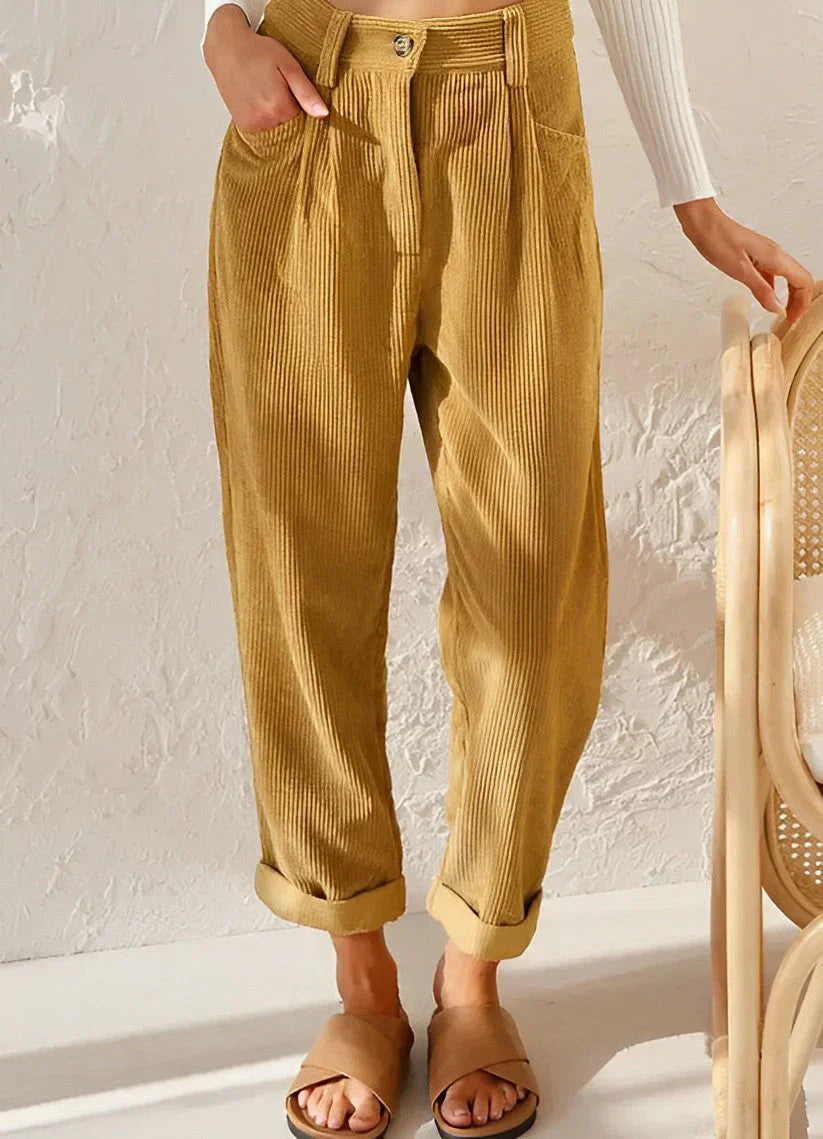 Jana - fashionable corduroy trousers