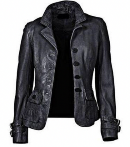 Glorias - elegant premium leather jacket for women