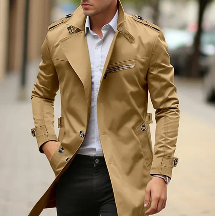 Matthew – elegant spring trench coat for men