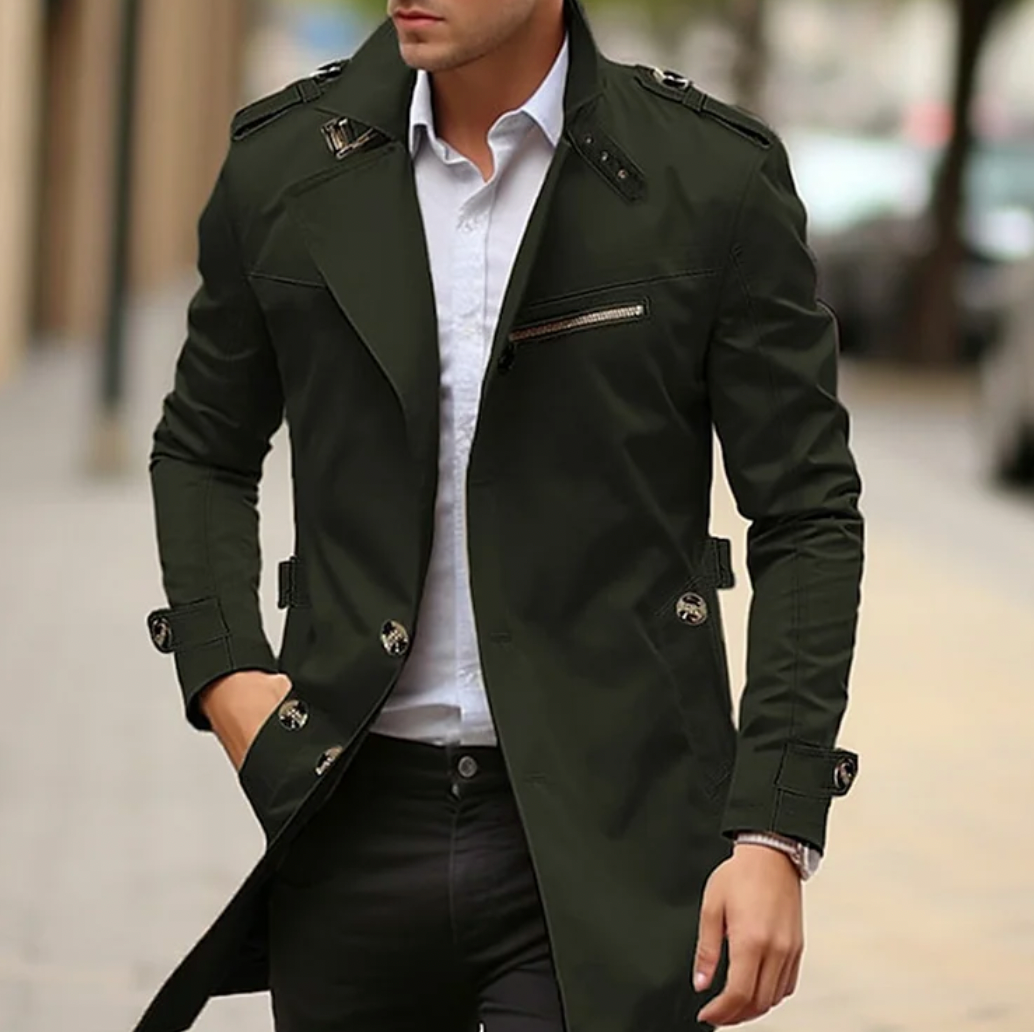 Matthew – elegant spring trench coat for men