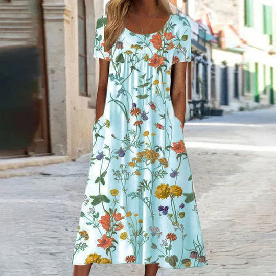 Charlotte - floral midi summer dress female