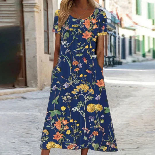 Charlotte - floral midi summer dress female