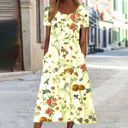 Charlotte - floral midi summer dress female