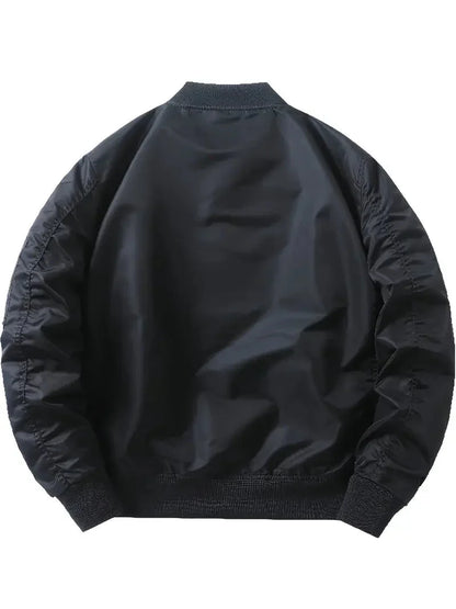 Bomberjacke | Reißverschlüsse | Taschen | Pilot Jacke | Herrenbekleidung-Leyna Moda