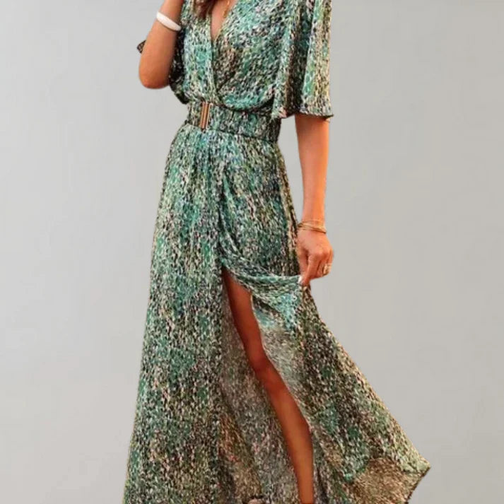 Maxi wrap summer dress