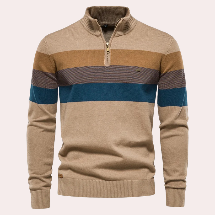 Calvin | trendy striped men's sweater