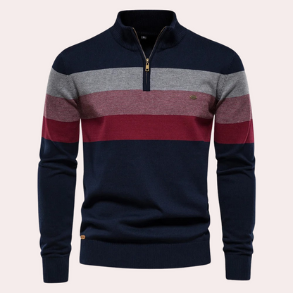 Calvin | trendy striped men's sweater