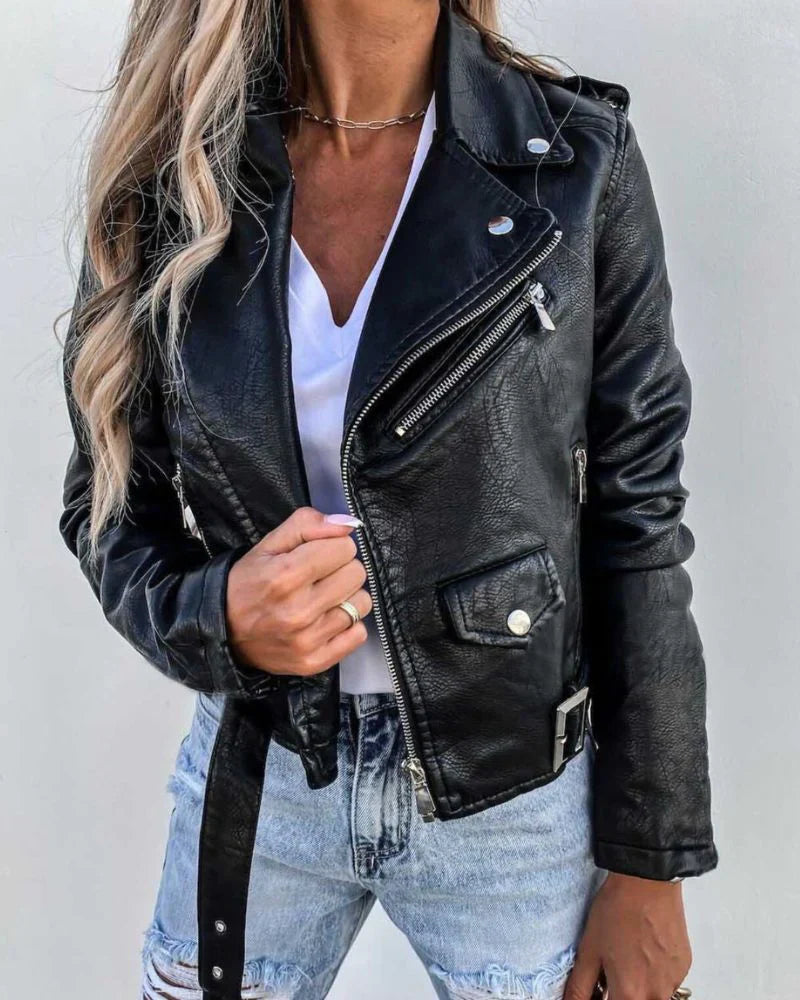 Leather summer jacket – casey