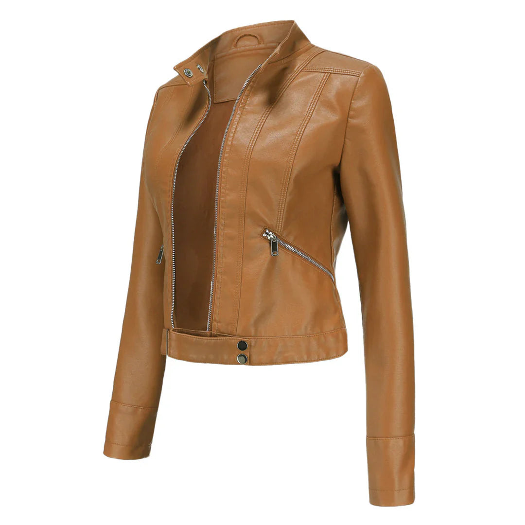 Oxana – stylish leather jacket