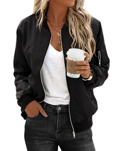 Stylish streetwear bomber jacket - henia